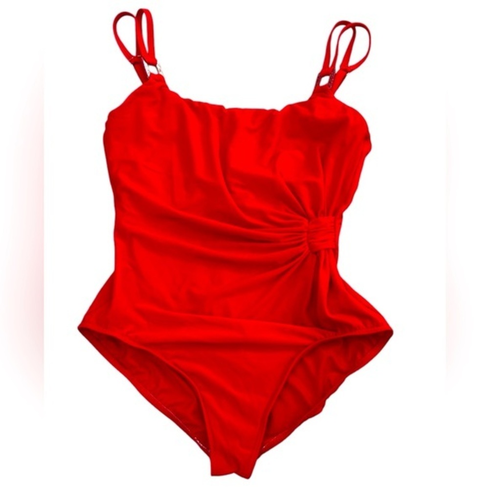 Miraclesuit Red One Piece Swimsuit